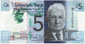 Clydesdale Bank Plc 1 And 5 And 10 Pounds From 1982 5 Pounds, 13. 2.2015